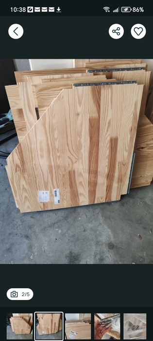 Polite rafturi Ikea lemn pin  Ivar
