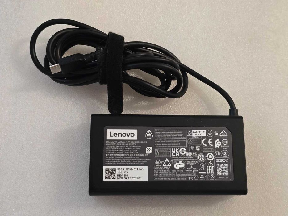 Încărcător laptop original Lenovo 20V/5A, 15V/3A, 9V/3A, 5V/3A 100W USB-C, Model ADL100YAC3A