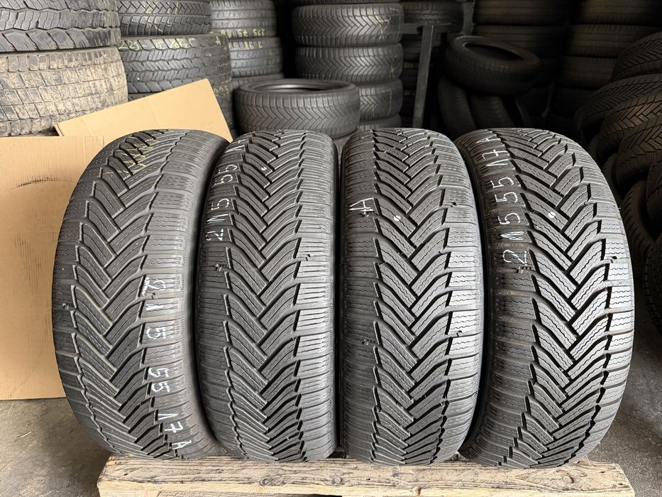 4 anvelope iarna 215/55/17 , Michelin Alpin 6 , 7.5 mm