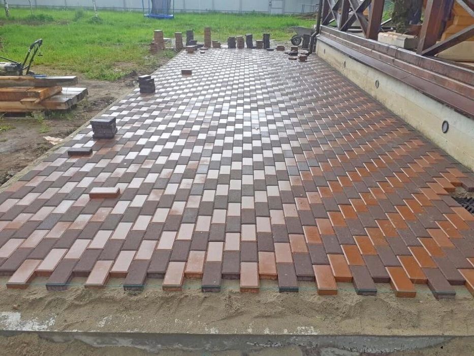 Укладка Брусчатка,  Гранит, Плитка