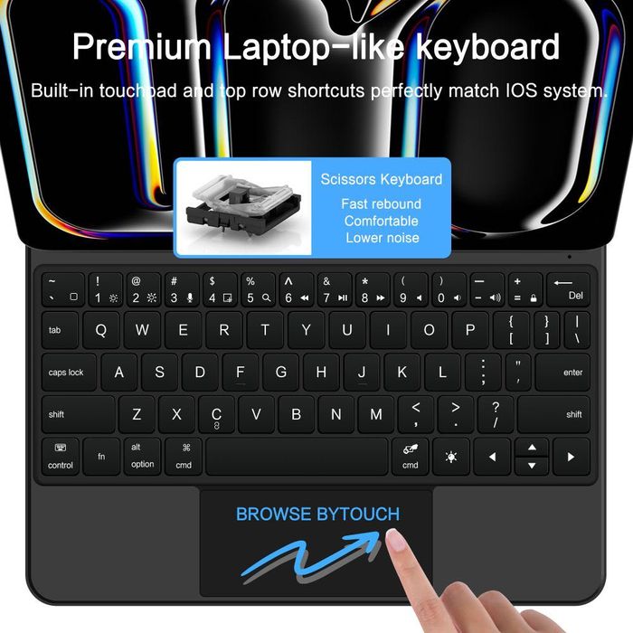Калъф с клавиатура и тъчпад за iPad Pro 11″ (2024/2025) – Tech-Protect