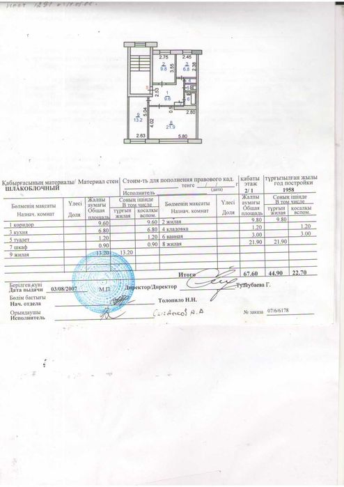 Продам 3х комнатную квартиру.