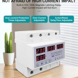 4P фазов селектор със защита от пренапрежение