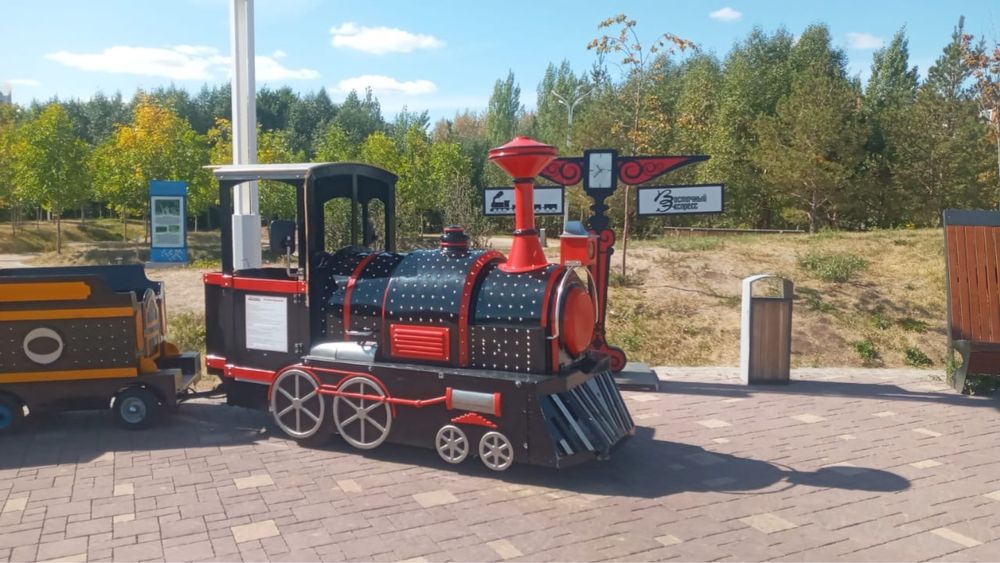 Паровоз поезд паровозик Аттракцион