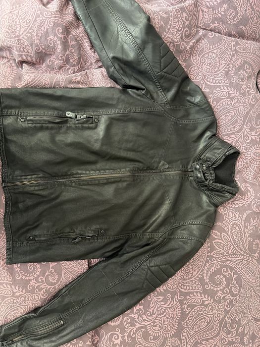 G-star branco leather jacket