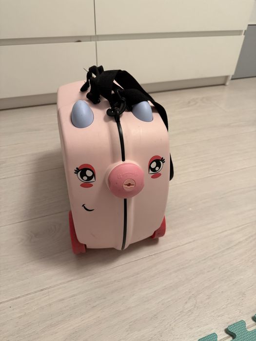 Детски куфар прасе за яздене