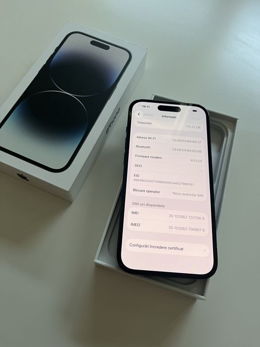 iPhone 14 PRO 128GB Neverlocked Impecabil