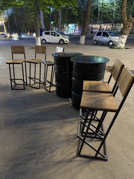 Мебель из бочек для ресторанов,для фудтраков,для кафе,для барбершопов,