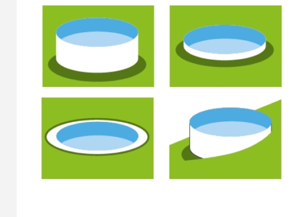 Piscina rotunda cu diametrul de 4,5m si adanca de 1,40m
