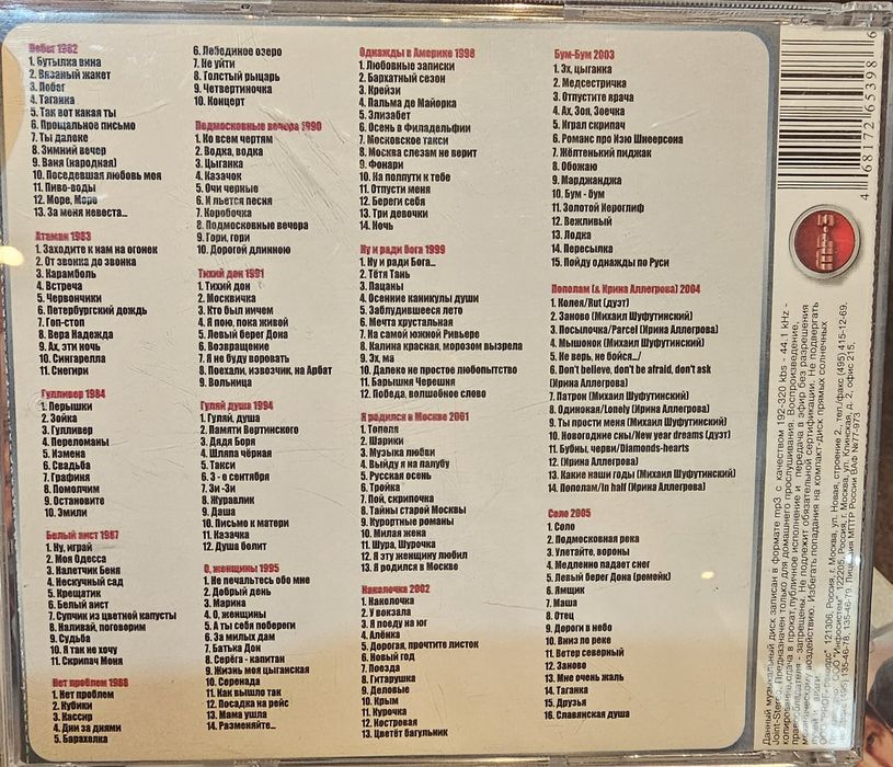 Диски MP3  шансон