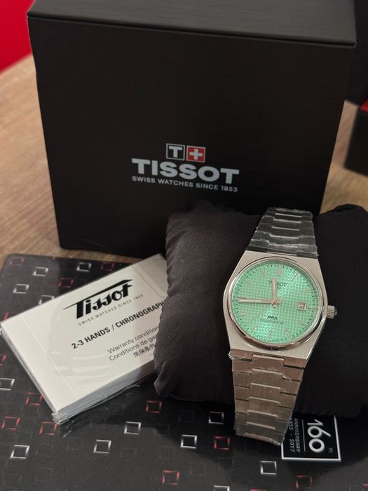 ceas tissot, barbat, verde, automat