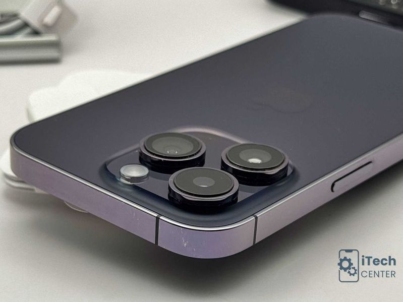 iPhone 14 Pro, 128GB, Purple, 100% батерия, КАТО НОВ, 1г. ГАРАНЦИЯ!