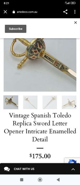 Реплика на Испанска Тореадорска Шпага