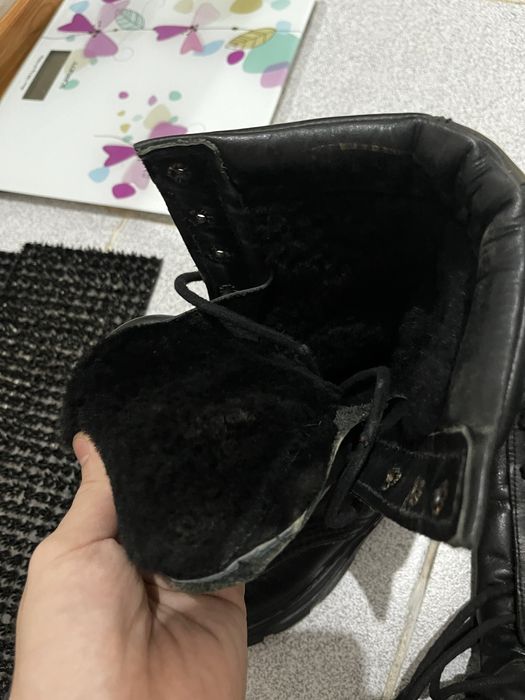 Берцы кожаные зимние