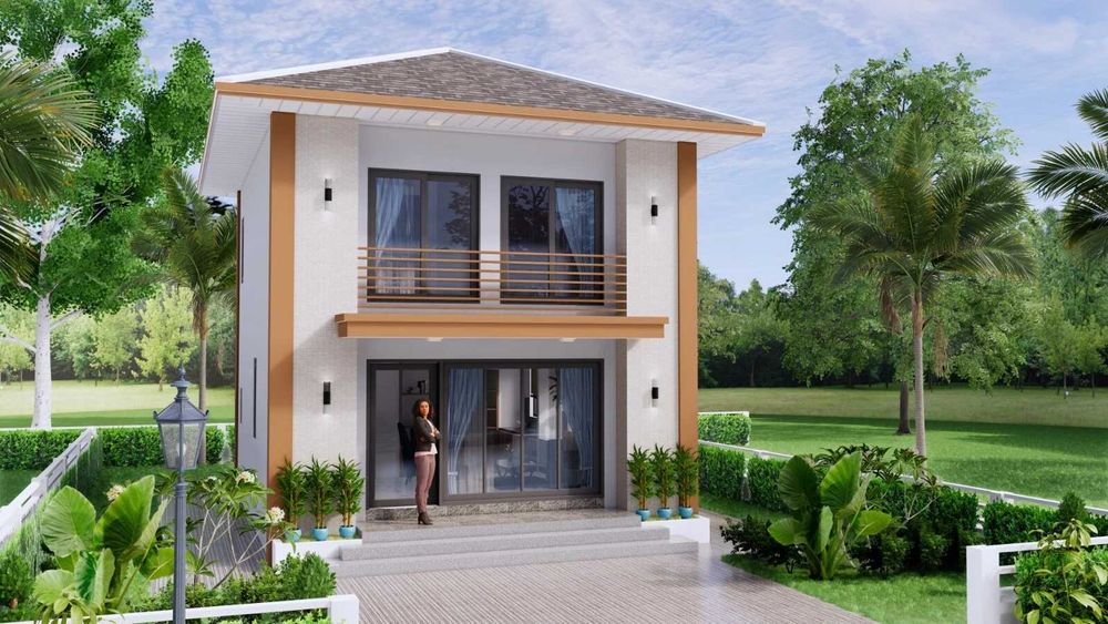 НА ИЗПЛАЩАНЕ - Двуетажна сглобяема къща с 2 спални, 90 кв. м