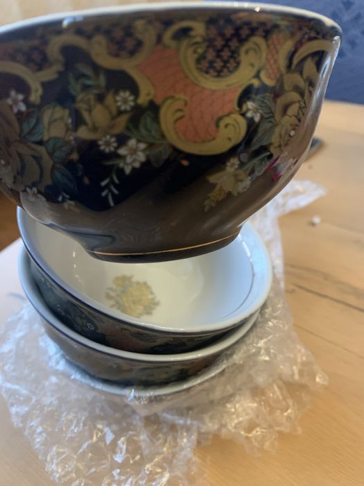 Пиалки Чехия кобальт