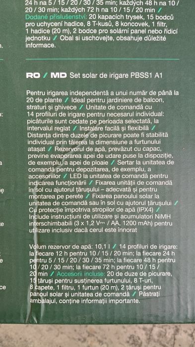 Set kit solar irigat grădină
