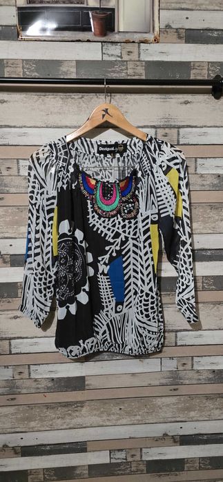 Desigual M/L-дамска тънка блуза (х-174)