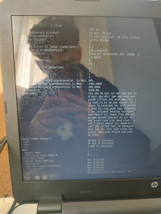 Laptop hp  Linux mint