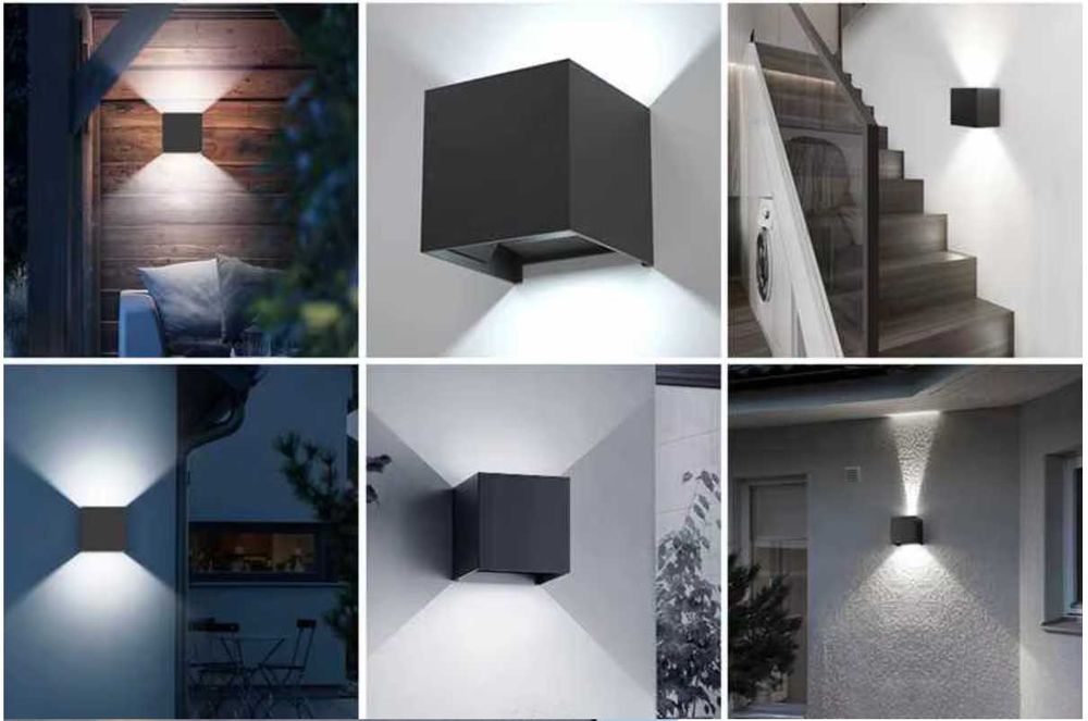 Aplica led fatada Exterior / Interior cu reglare unghi lumina 12W IP65