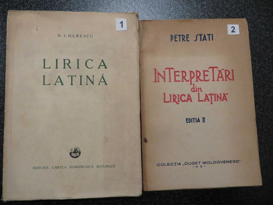 Lirica latina N.I. Herescu/Interpretari din lirica latina Petre Stati