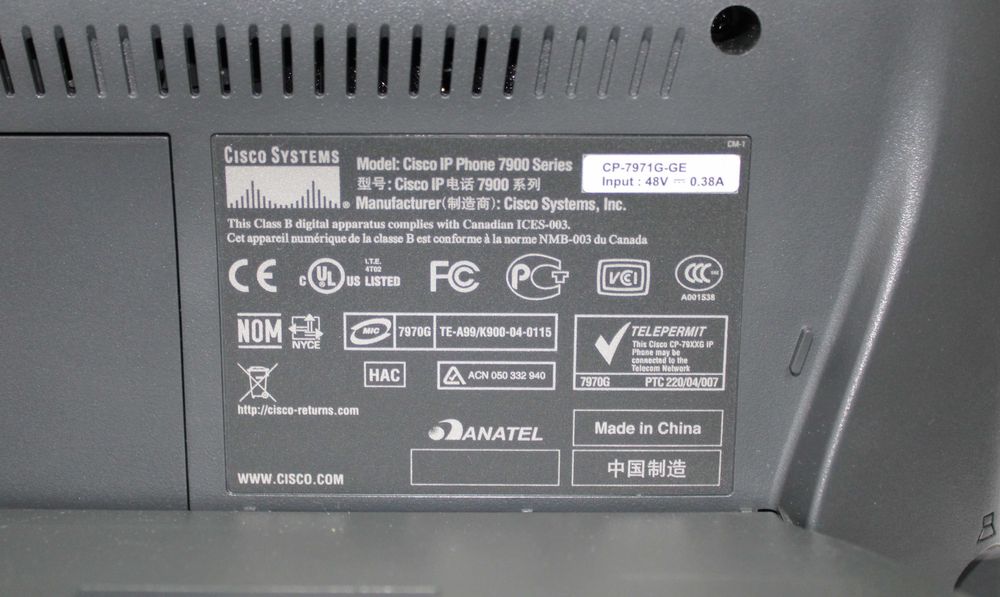 IP Телефон Cisco 7970G
