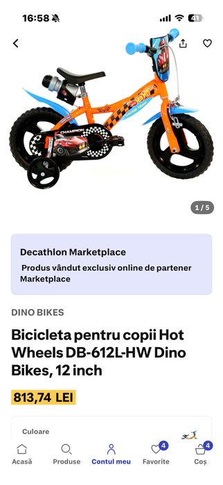 Bicicleta Dino Bikes 12 inch