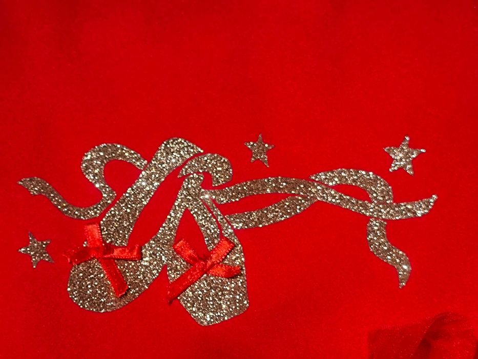 Детска червена рокля и черно болеро размер 128