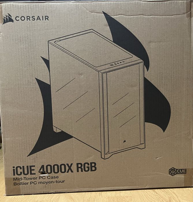 Carcasa PC Corsair iCUE 4000X Tempered Glass Mid-Tower ATX