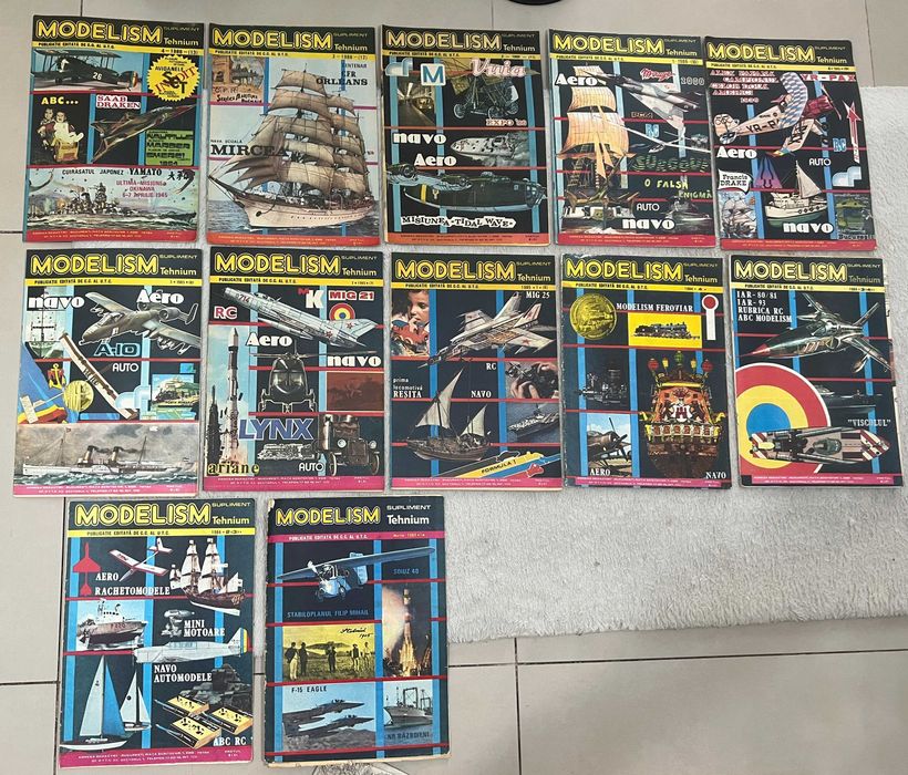 Lot 48 reviste Modelism anii 80 90 colectie