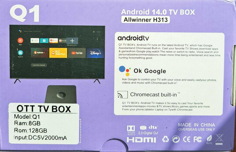 Q1 8GB 128GB Android TV Box Allwinner H313 Quad Core 5G Wifi 8K Google Player Youtube Voice Media Player 4GB 64GB Set Top Box
