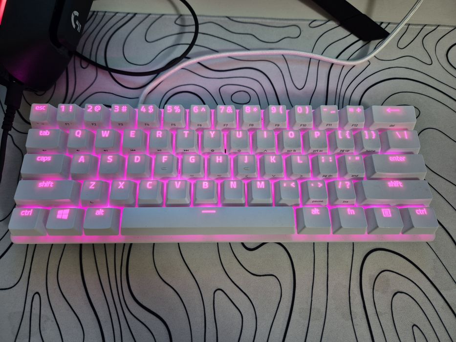 Механична клавиатура Razer-Huntsman Mini,Optical red,Mercury