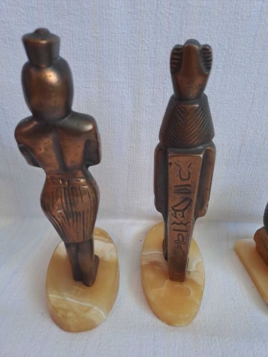 statueta egipteana bronz cupru onix