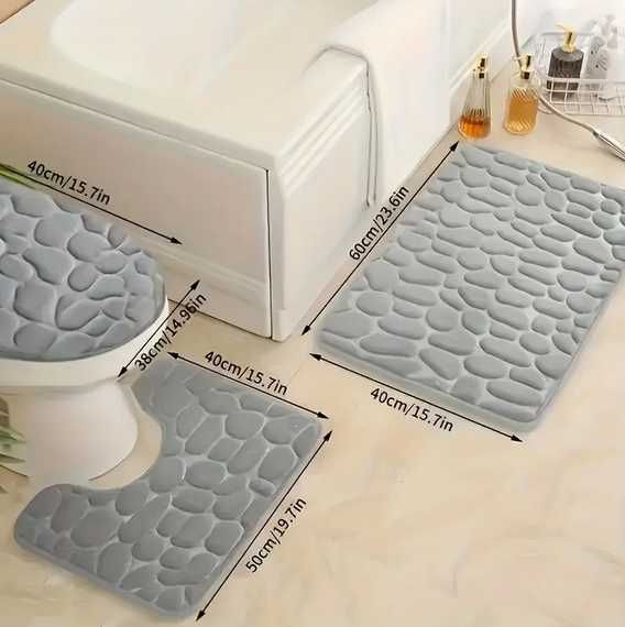 Комплект от 3 постелки за баня