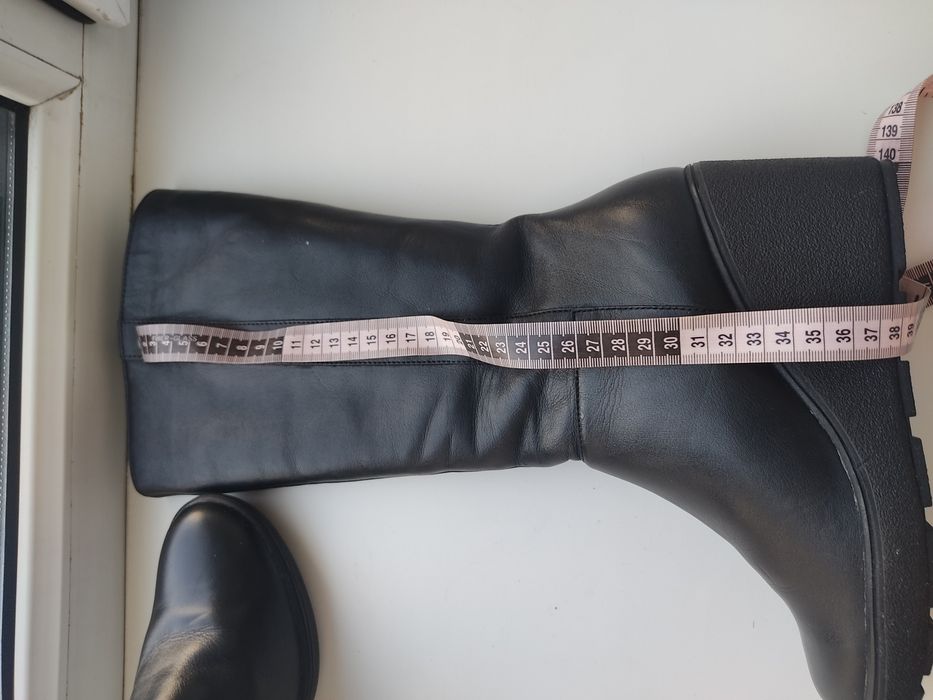 Сапоги зимние кожаные