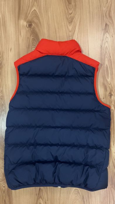 Vestă Nike puffer – Roșu & Bleumarin – M
