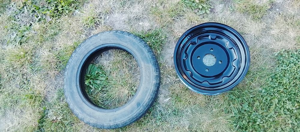 Roata de spate pentru triciclu electric mărimea 12 + cauciuc mărimea 3.75-12