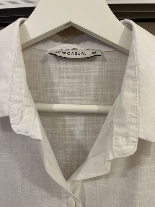 Памучна бяла риза