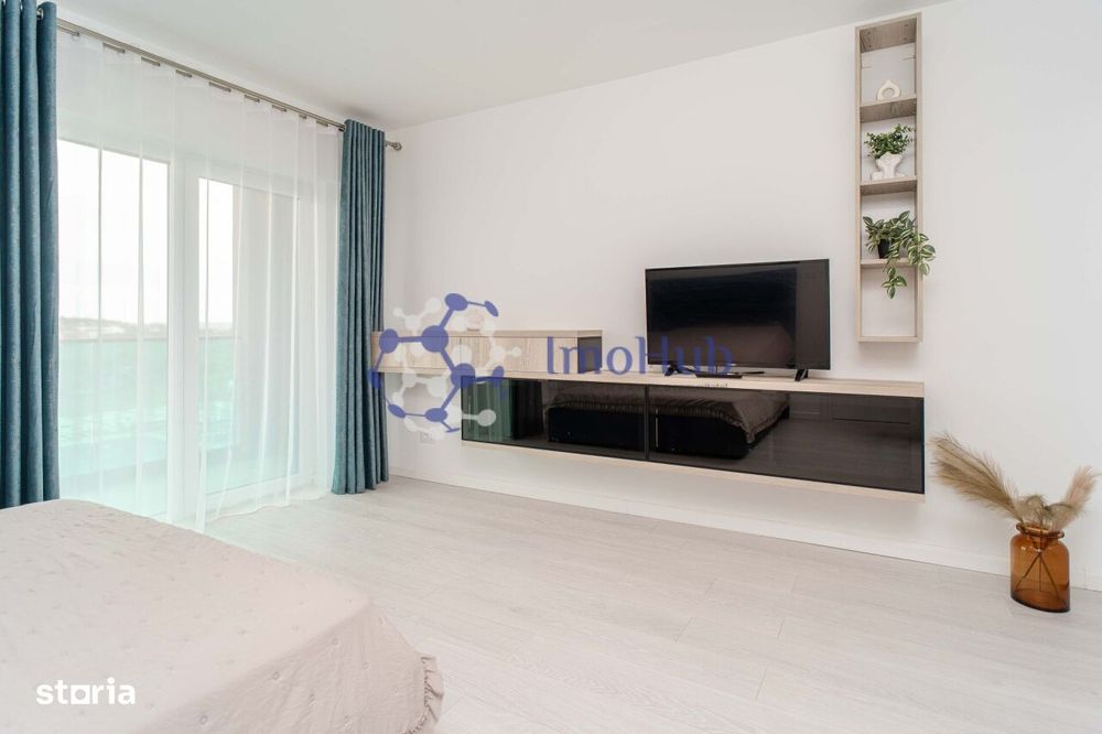 Apartament mobilat si utilat, o camera, investitie Visan, Bucium