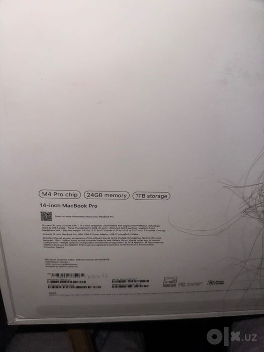 Macbook M4 pro 1 terabayt