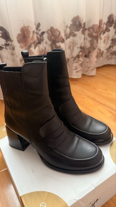 Сапоги с каблуком