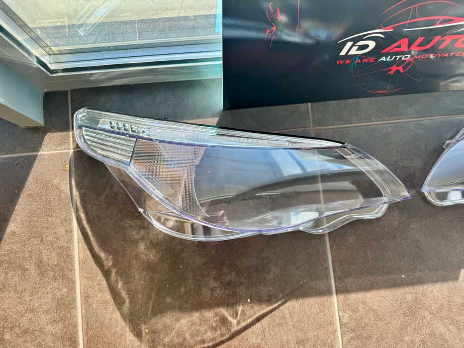 Капаци, Стъкла за фарове Bmw E60 (03-10) с вежда, бмв е60, фар корпус