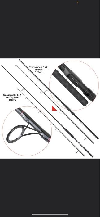 VAND Lanseta fibra de carbon Baracuda Strong Carp 300