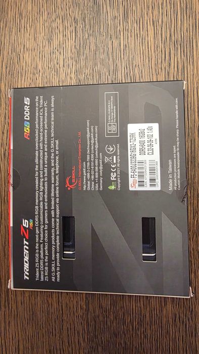 G.SKILL Trident Z5 RGB DDR5 32GB (2×16) 6400MHz CL32 – NOU