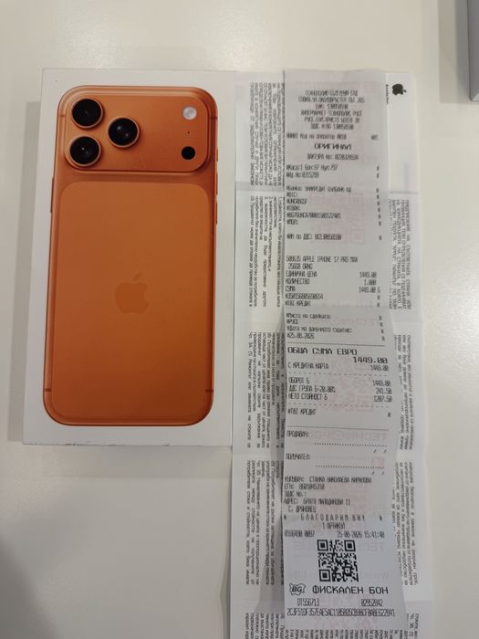 iPhone 17 pro max 256 gb Чисто нов ЗАПЕЧАТАН 2 години гаранция!