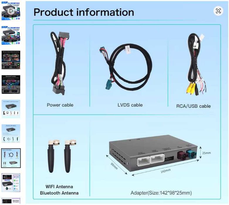 CarPlay Модул BMW CIC | E60 E70 E83 E90 F10 F20 F30 | Bluetooth | Wireless