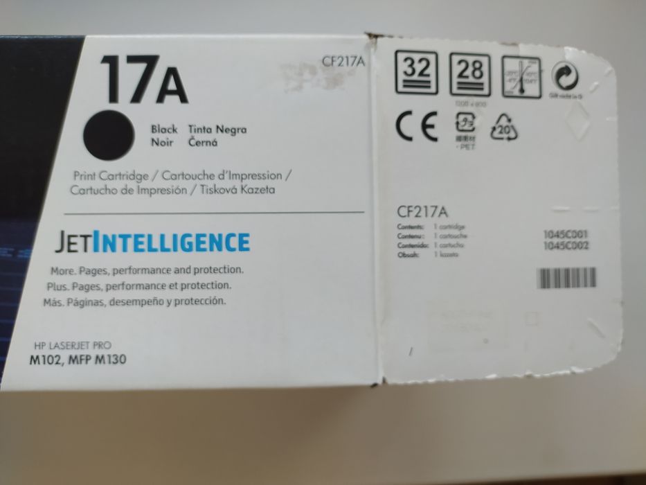 Картридж оригинал новый 17А Black