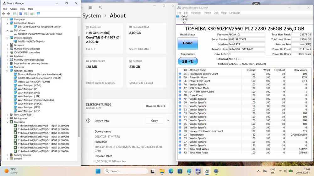 Dell Latitude 5420 FHD IPS i5-1145G7/256GB/8GB