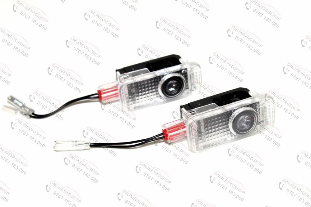 Set lampi dedicate logo Volkswagen pt portiere VW Passat B5, Touareg