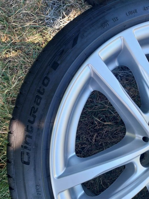 Алуминиеви джанти БМВ/BMW 5x120х17 8J ET30 с гуми Pirelli 225 45 17